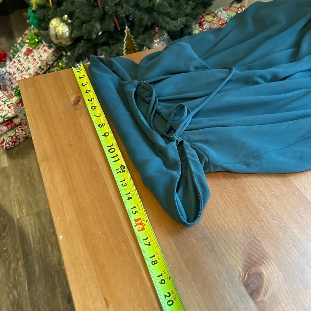 Lulus Large Emerald Green Wedding Guest /Special Event Maxi Dress